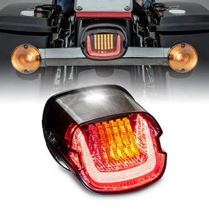 Luz trasera LED de freno Harley Davidson F1 intermitente señal de giro secuencial DOT - Imagen 1 de 8