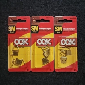 Hillman OOK Perchas Triangulares Pequeñas 2pk LOTE DE 3 9984744 - Imagen 1 de 4