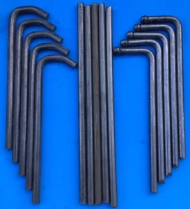 15 pc 1/2" UNIVERSAL EXHAUST BENDABLE BENT ROD WELD ON PIPE MUFFLER HANGER ROD - Picture 1 of 1