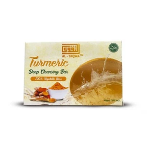 AL-TAQWA 12 Turmeric Soap 90 Deep Cleansing Bar , All Skin Soap , Face And Body - Picture 1 of 5
