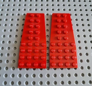 Lego Flügelplatte Keil Platte 2x Rot Red Wedge 2413 R3/K6 - Bild 1 von 1