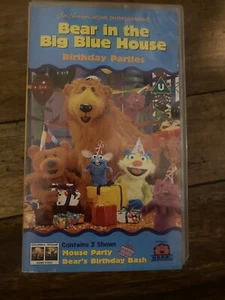 Vintage Bear in the Big Blue house Birthday parties 1999 VHS Video Cassette tape - Picture 1 of 11