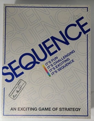 Sequence Board Game An Exciting Game Of Strategy New And Sealed Bys Jax 1990s - Image 1 of 4