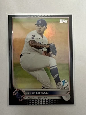2022 Topps Series 1 1st Edition - Julio Urias #299 Black /25 - Image 1 of 3