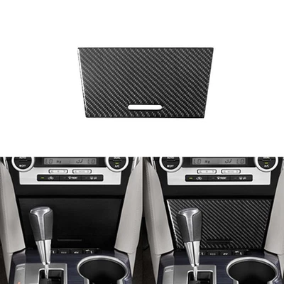 Carbon Fiber Center Console Storage Box Cover Trims For Toyota Camry 2012-2014 - image 1 of 4