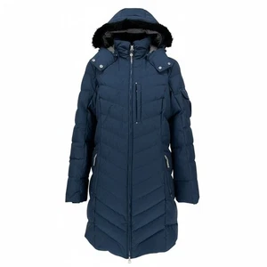 Eddie Bauer Sun Valley Daunen Parka Mantel Damen XXL Navy Blau Puffer Kapuze Neu ohne Etikett - Bild 1 von 13