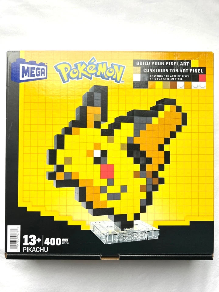 MEGA Pokémon – Pikachu Pixel 400-Piece Retro Building Toy Set