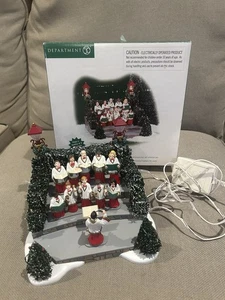 Department 56 Village Animated Holiday Singers Working Christmas Choir NO SOUND - Bild 1 von 9