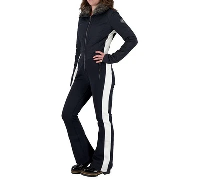 NWT Sexy Women’s Obermeyer Katze Ski Suit.  One Piece.  Size 8 Regular.  Black. - Image 1 of 4