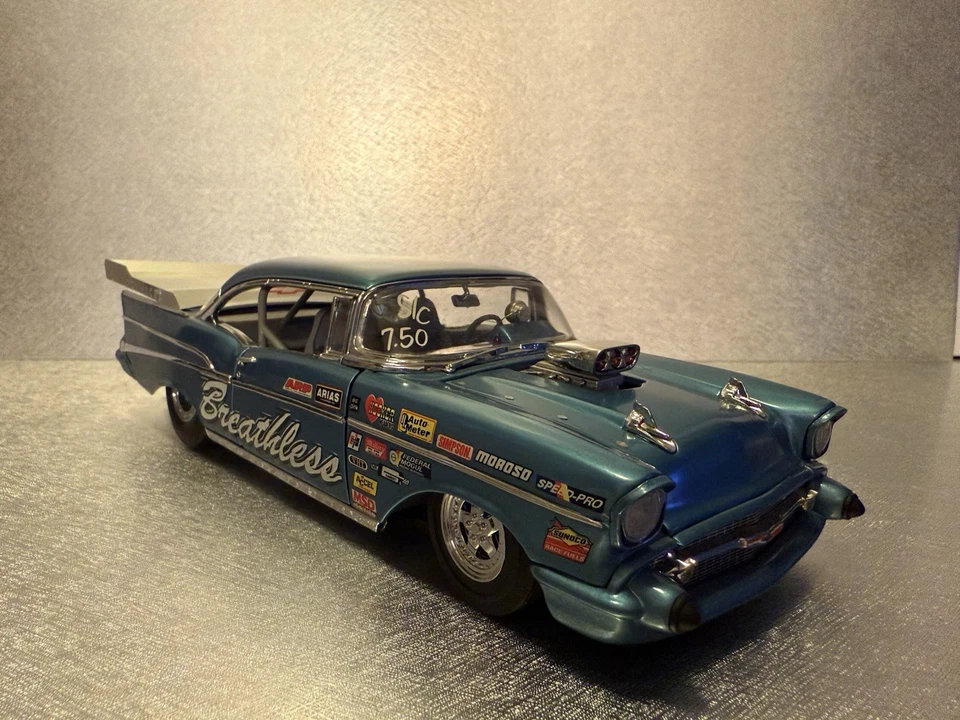 Chevy Pro Street Super Comp 1957 vintage Danbury como nuevo escala 1:24 sin caja R1480 Foto 1 de 4