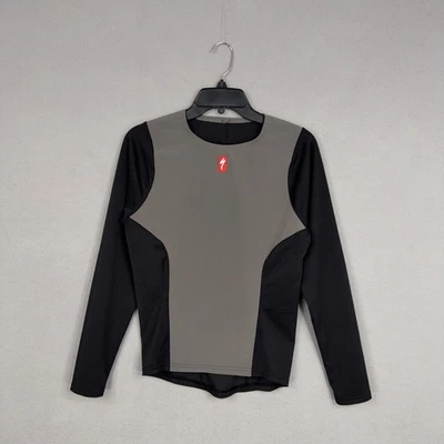 Specialized Cycling Base Layer Shirt Long Sleeve Black Gray Windproof Top Medium - Image 1 of 4