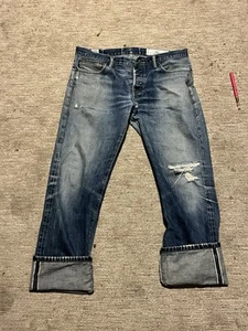 Vintage RGT Rogue Territory Jeans Made In USA Japanese Selvedge Denim Y2K Grunge - Picture 1 of 11
