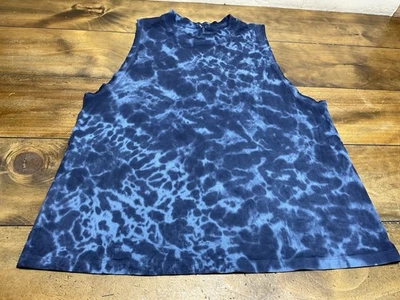 Lululemon All Yours Tank Top Marmoleado Tie Dye Blue Size 10 Muscle Tank - Image 1 of 4