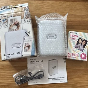 Fujifilm Instax Mini Link Smartphone Printer Ash White w/Instant Film (10sheets) - Picture 1 of 24