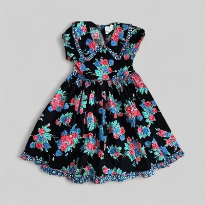 Vestido de jardín de plumas de ratón de colección Pradera Cottagecore AOP Maxi niña pequeña’s 4 Foto 1 de 4