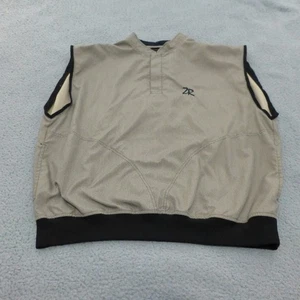 Zero Restriction Jacket Mens XL Vest Golf Brown Sleeveless Windbreaker Mock Neck - Picture 1 of 11