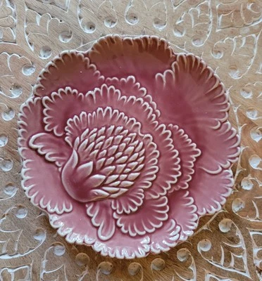 Anthropologie CASA DE HACKNEY Jardín Loto Malva ROSA ROSA CANAPÉ Plato Pequeño  Foto 1 de 4