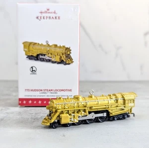 Hallmark Keepsake 2016 773 Hudson Dampflok Lionel Trains Gold Ornament - Bild 1 von 6
