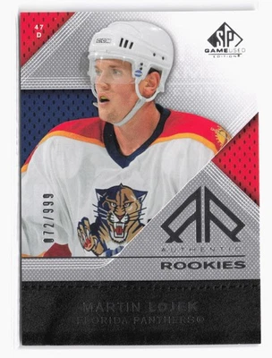 2007-08 SP Game Used #149 Martin Lojek #/999 Florida Panthers Rookie SP - Image 1 of 2