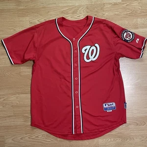 Washington Nationals #30 Red Baseball MLB Jersey Size 54 XL Majestic Cool Base - Picture 1 of 6