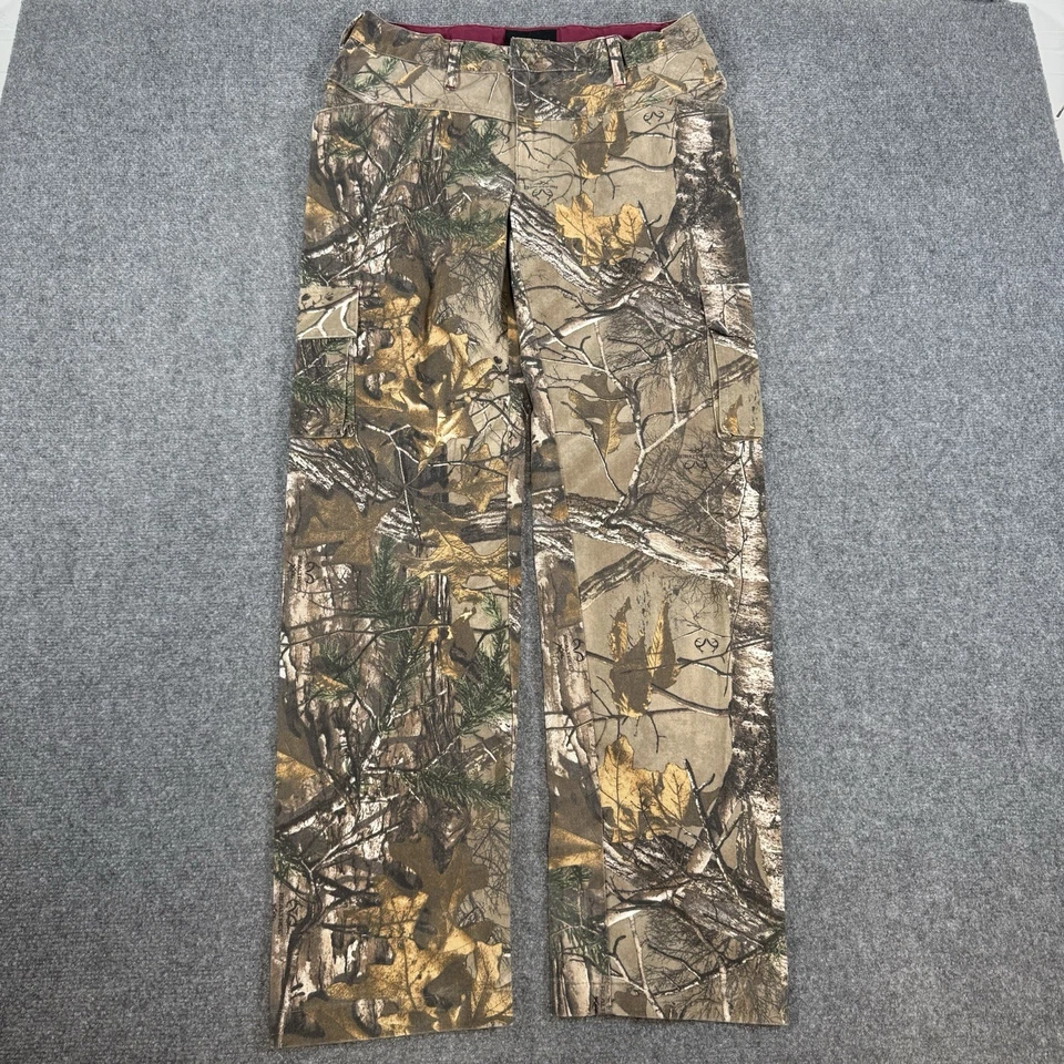 Pantalones Realtree Mujer Medianos Verde Camuflaje Carga Naturaleza Aire Libre Senderismo Caza Foto 1 de 4