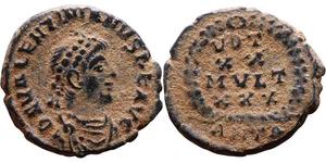 EF Roman coin of the Emperor Valentinian II 375-392AD minted in Antioch - Picture 1 of 1