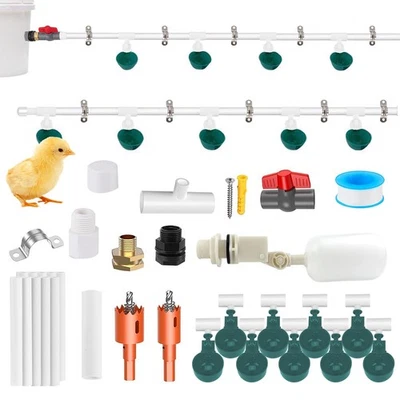 Automatische Hühnertränke Hühnerwasser-Futterspender Coop-Geflügel 1/2" PVC-Rohr - Bild 1 von 4