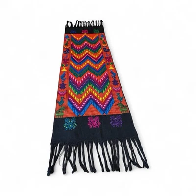 Guatemalan Hand Woven Table Runner Quetza Textile Mayan 44"x17" plus Bonus - Image 1 of 4