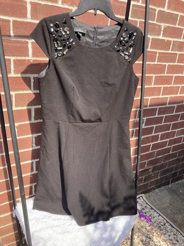 Abito donna Alyx nero ingioiellato taglia 14P Petite (CC )