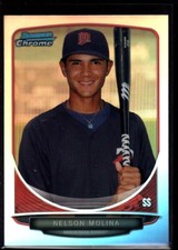 NELSON MOLINA MINNESOTA TWINS MINT REFRACTOR ROOKIE   2013 BOWMAN CHROME B6