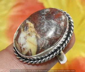 Cappucino Jasper Gemstone Ring 925 Sterling Silver Plated Us Size 7" U342-C127 - Picture 1 of 1