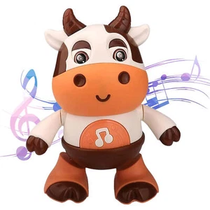 Baby Cow Musical Toys Dancing Walking Baby Cow Toy with Music and LED Lights - Picture 1 of 12