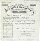 England 1924: Premier Oil and Finance Company