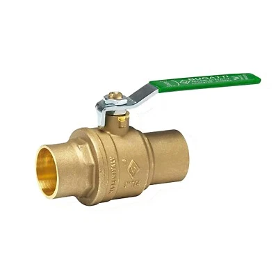 Bugatti 1-1/4-in. SWT Full Port Brass Ball Valve w/ Steel Handle - ITALIAN-MADE - Image 1 of 2