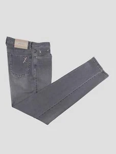 NEW ZILLI GRAY COTTON EA JEANS US 32 - EU 48 ZJZ2 - Picture 1 of 3