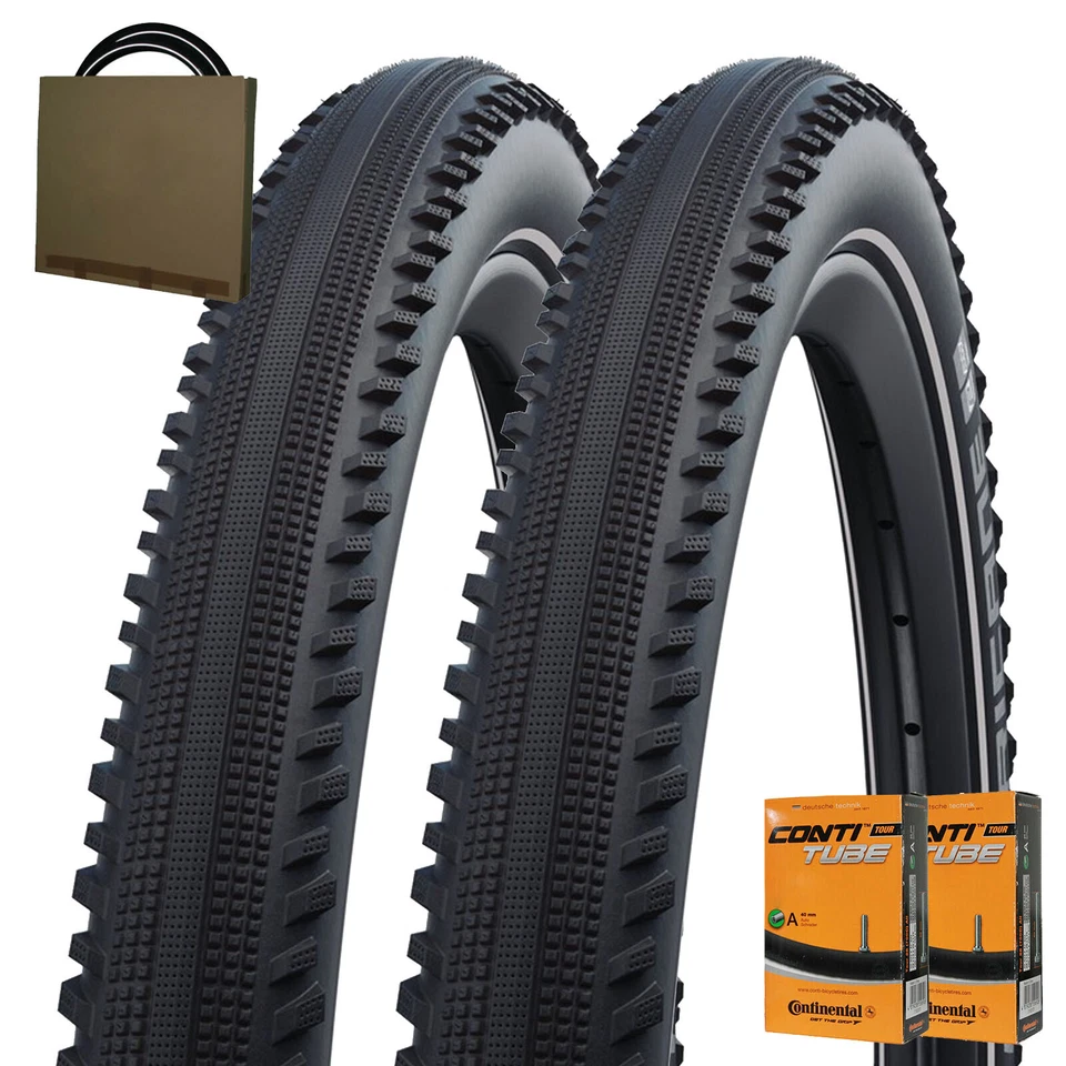 2x Schwalbe MTB Race Reifen Hurricane HS499 26-29" m/o Reflex u. Conti Schlauch - Bild 1 von 1