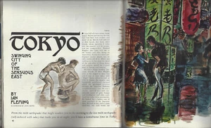 IAN FLEMING "TOKYO: SWINGING CITY OF THE SENSUOUS EAST" 1ST in TRUE - JULY 1963 - Picture 1 of 2