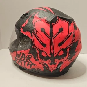 Speed and Strength Red War Path SS700 Motorcycle Helmet (Small) - Picture 1 of 20