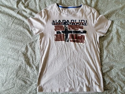 Napapijri Herren T-Shirt, Gr. M, Grau, Baumwolle, - Bild 1 von 4