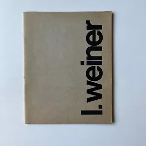 Lawrence Weiner - Centro de Arte y Comunicación (CAyC) - 1971 - Picture 1 of 3