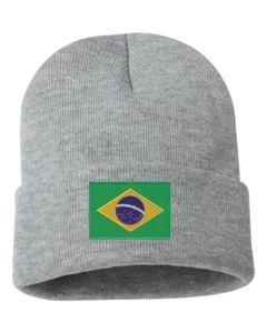 PERSONALIZADO Bordado BRASIL Bandera País Gorro Sombrero Parche FÚTBOL BRASILEÑO - Imagen 1 de 2