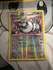 Pokemon - Purugly - 94/122 - Uncommon - Reverse Holo - XY - BREAKPoint - NM+ - Picture 1 of 2