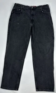 VTG 90s Levi Jeans Men’s 42x32 Strauss Signature 545 Loose Fit Charcoal Wash EUC - Picture 1 of 9
