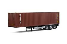 Solido Remorque Porte Container 2021 Echelle 1:24 Miniature - Rouge (S2400501)