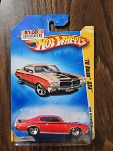 2009 Hot Wheels #7 New Models 7/42 '70 BUICK GSX Red Variant w/Chrome 5 Spoke - Picture 1 of 2