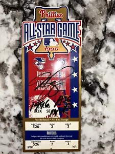 Mike Piazza firmado/inscrito 1996 asg MVP boleto oficial del juego Mets - Imagen 1 de 8