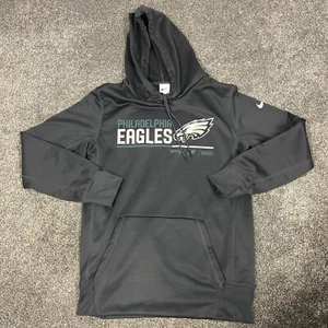 Philadelphia Eagles Hoodie Nike Therma Dri-Fit Fleece Sweatshirt Mens Small - Picture 1 of 11