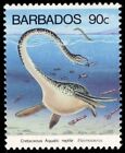 BARBADOS 855c (SG1010) - Prehistoric Reptiles "Elasmosaurus" (pb79360)