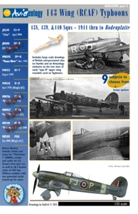 RCAF 143 Wing Typhoons (part 2): 1/32 scale Aviaeology Decals & Docs - Picture 1 of 12
