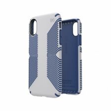 Speck Presidio Grip Impact Case Cover for Apple iPhone X and iPhone Xs Grey/Blue